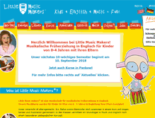Tablet Screenshot of littlemusicmakers.de